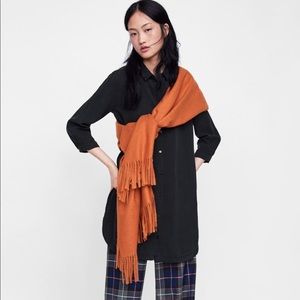 Zara Premium denim  long army shirt